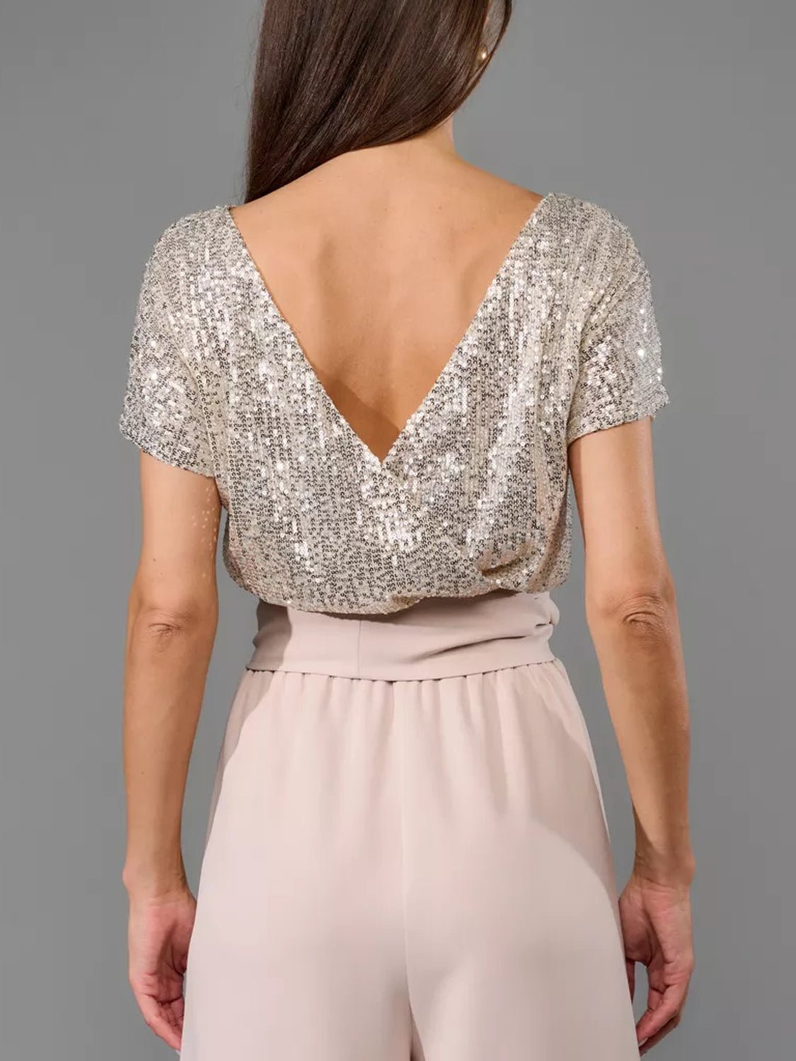 Back view of product with easy, flowy drape