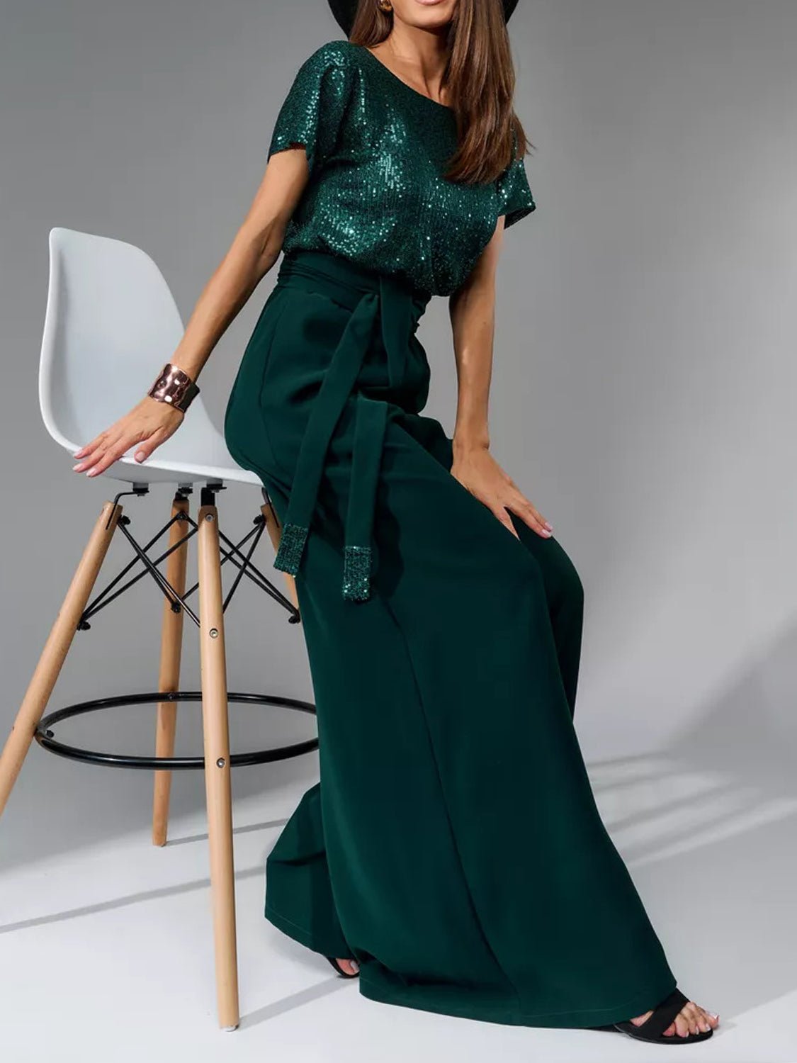 Lifestyle image of product styled for a chic daytime look