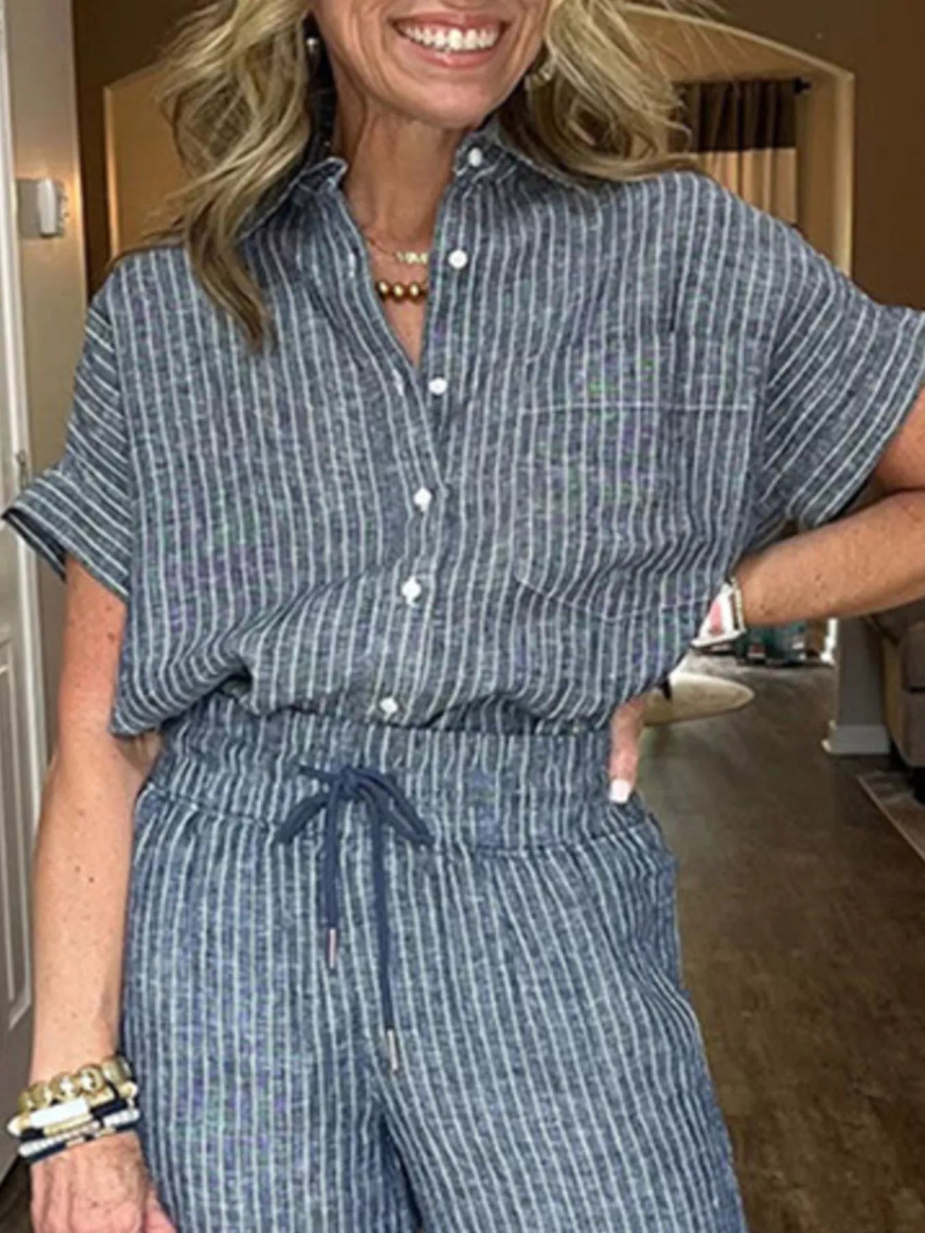 Lifestyle image of product styled for a chic daytime look