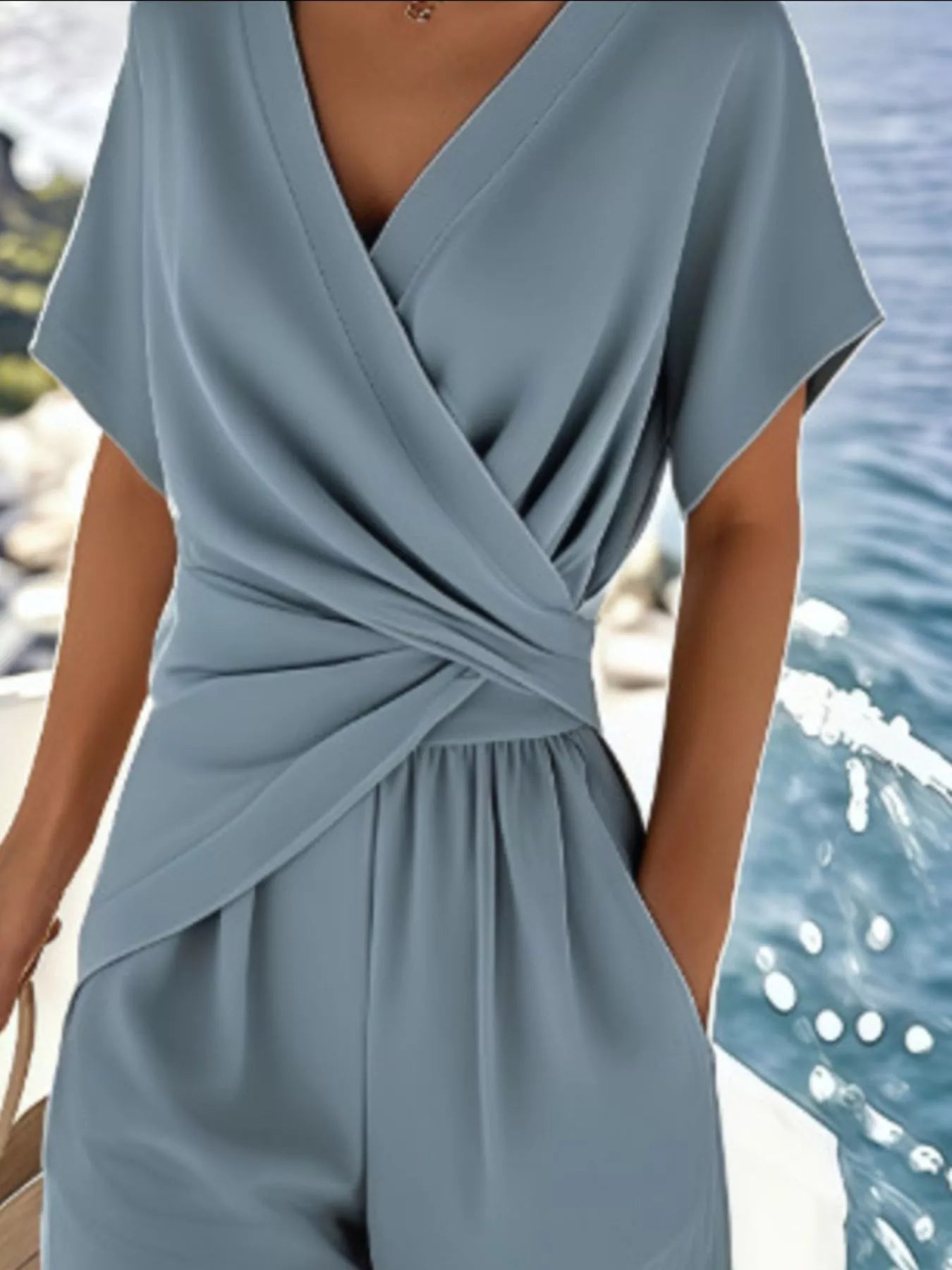 Lifestyle image of product styled for a chic daytime look