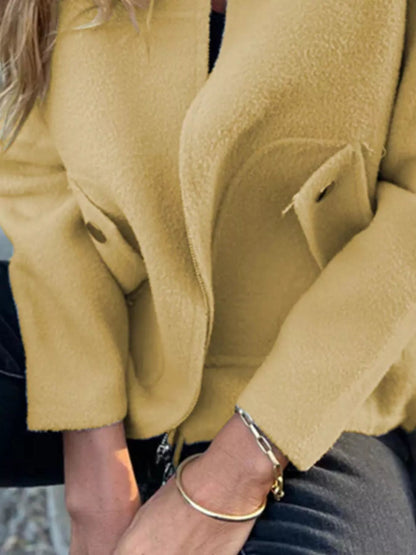 Full Size Textured Knit Zip Up Outerwear Plus Size - Rochelle's House LLC