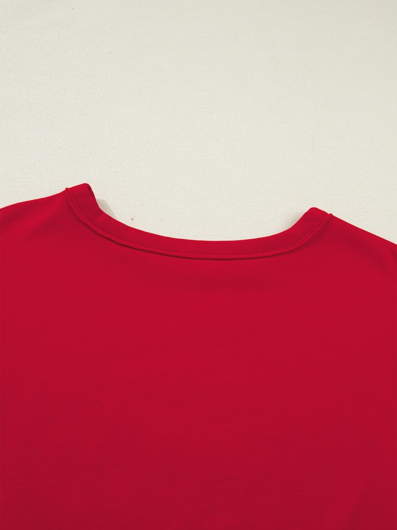 GEORGIE Letter Raw Seam Drop Shoulder Loose Tee - Rochelle's House LLC