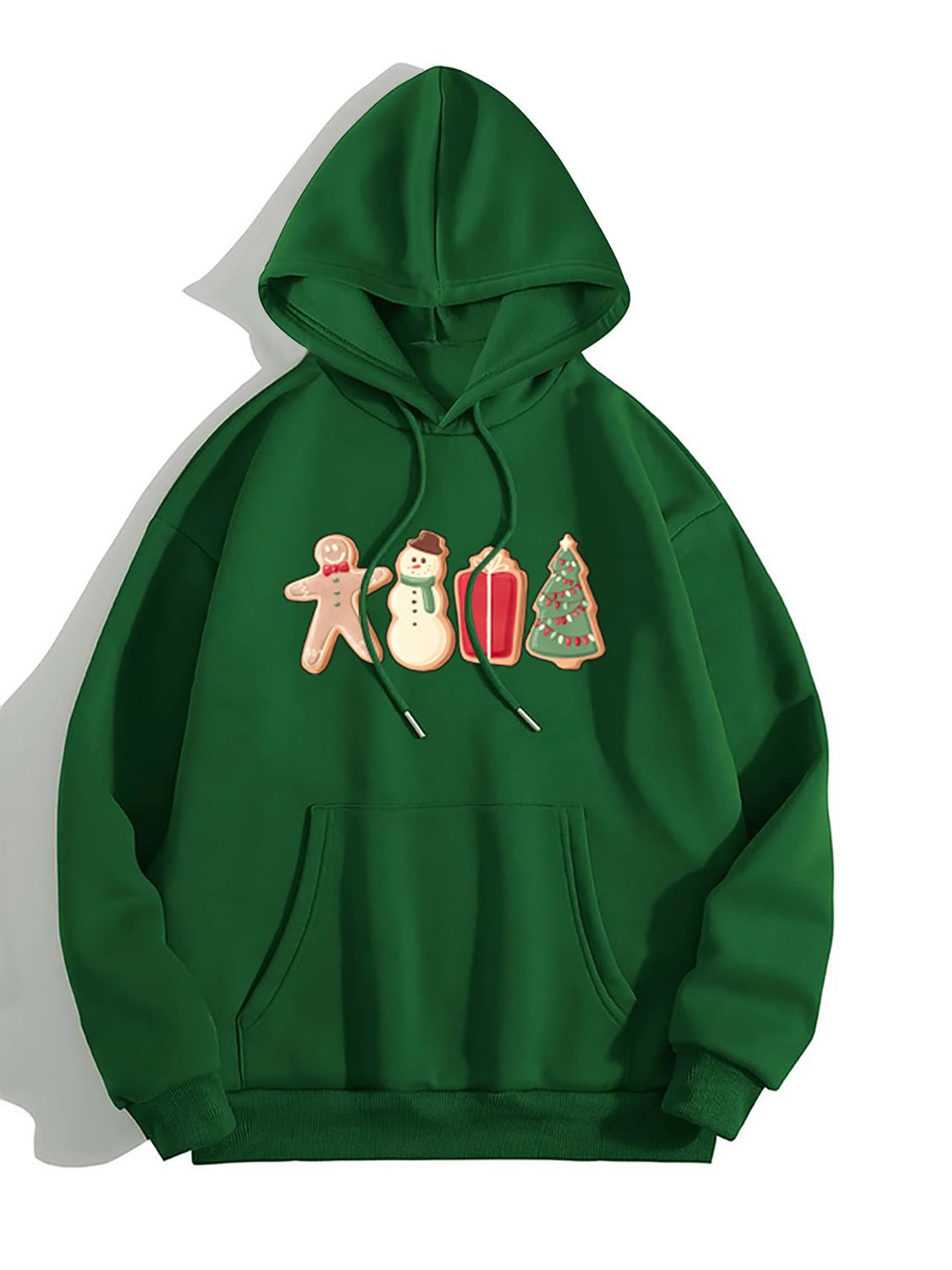 Graphic Drawstring Hoodie with Pocket - Rochelle's House LLC