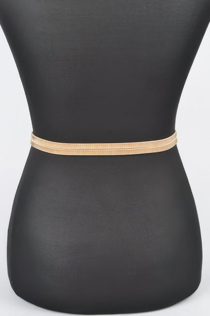Side view of product highlighting flattering shape and movement