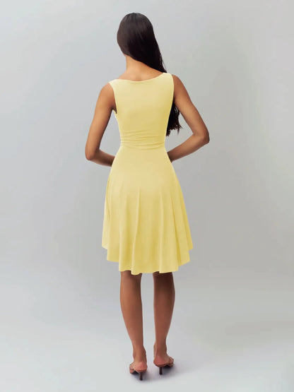 Back view of product with easy, flowy drape