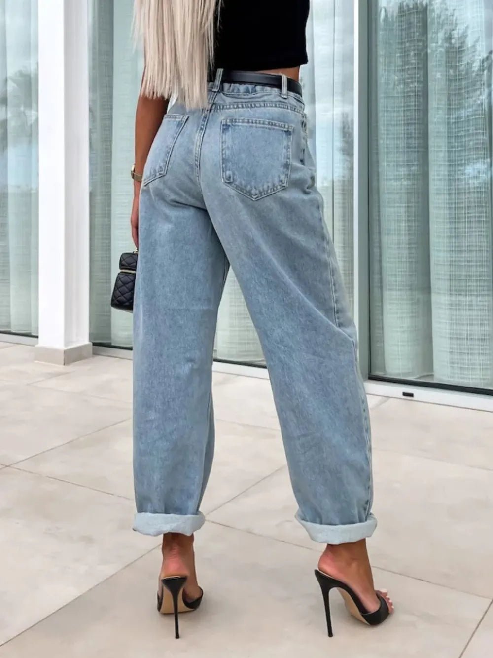 High Waist Wide Leg Jeans - Rochelle's House LLC