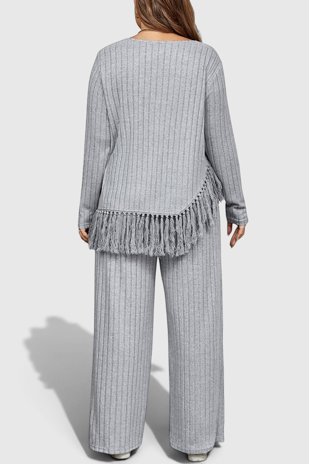 Back view of product with easy, flowy drape