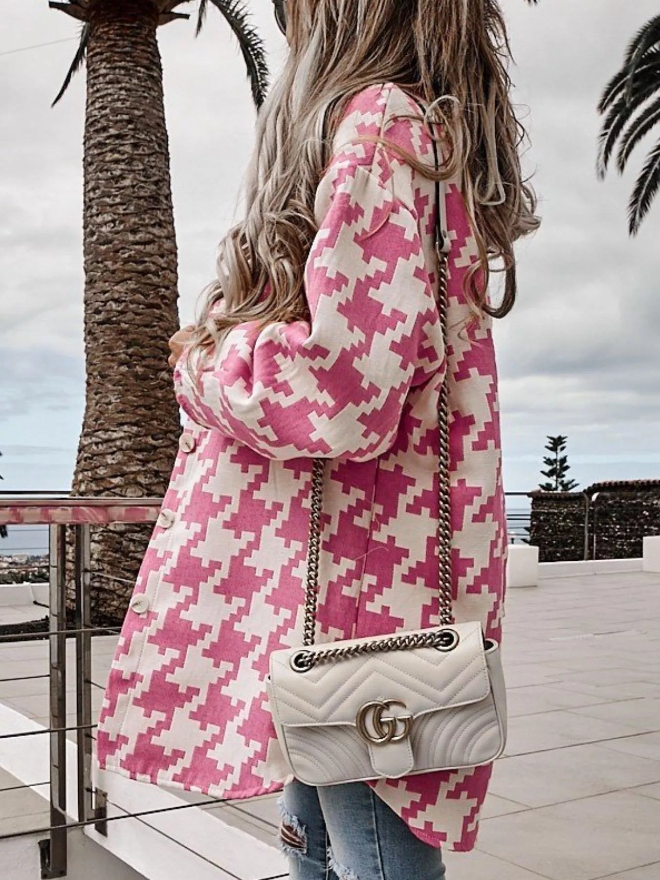 Lifestyle image of product styled for a chic daytime look