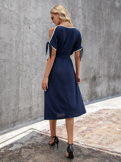 Back view of product with easy, flowy drape