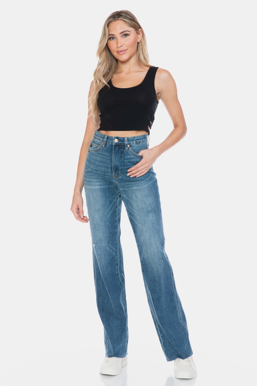 Lifestyle image of product styled for a chic daytime look