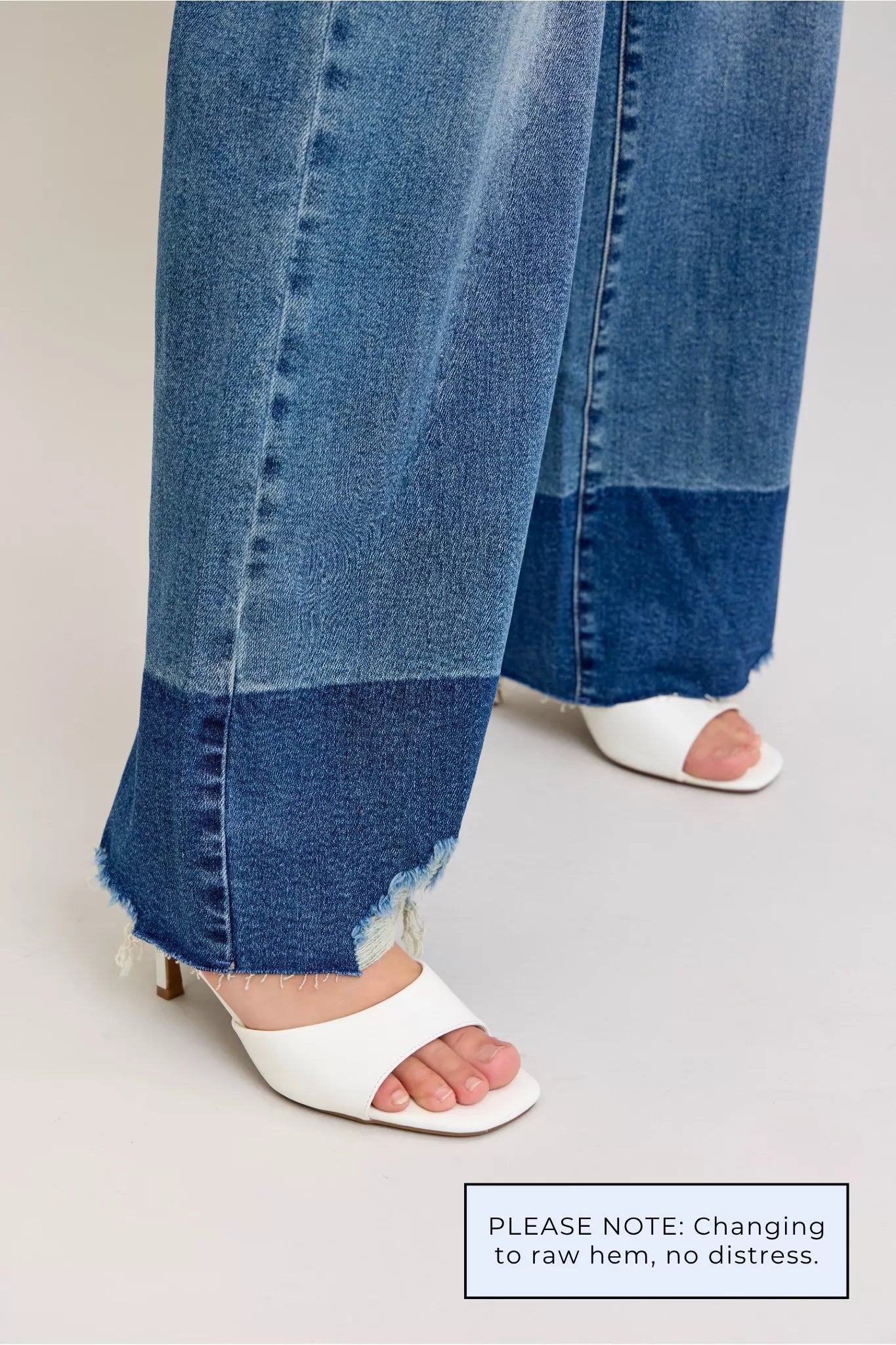 Judy Blue Raw Hem High Waist Column Straight Jeans - Rochelle's House LLC