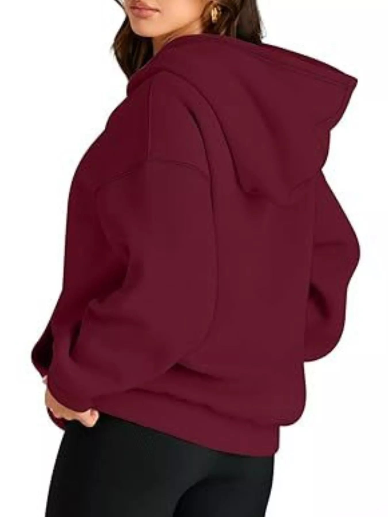 Kangaroo Pocket Long Sleeve Hoodie - Rochelle's House LLC