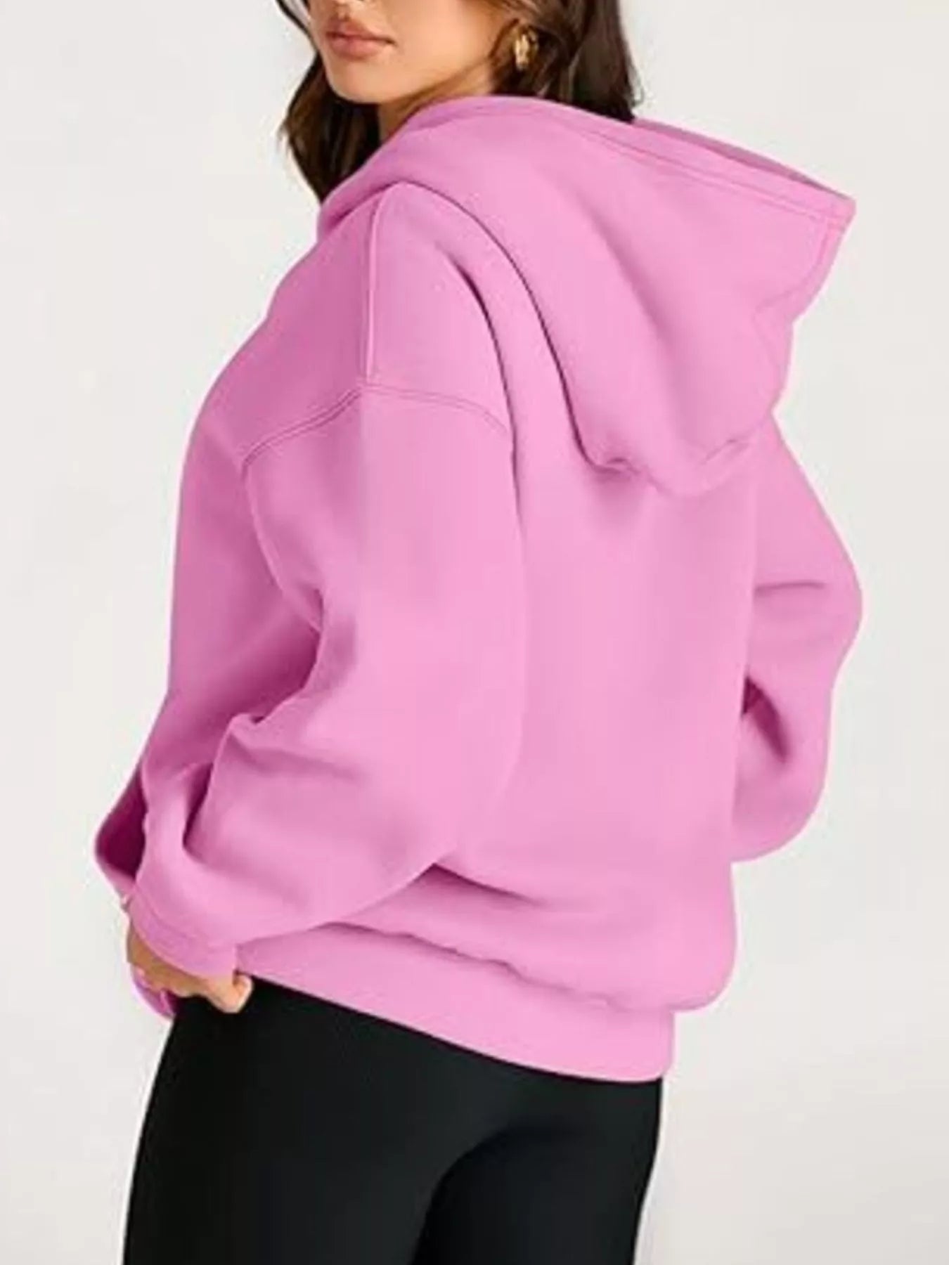 Kangaroo Pocket Long Sleeve Hoodie - Rochelle's House LLC