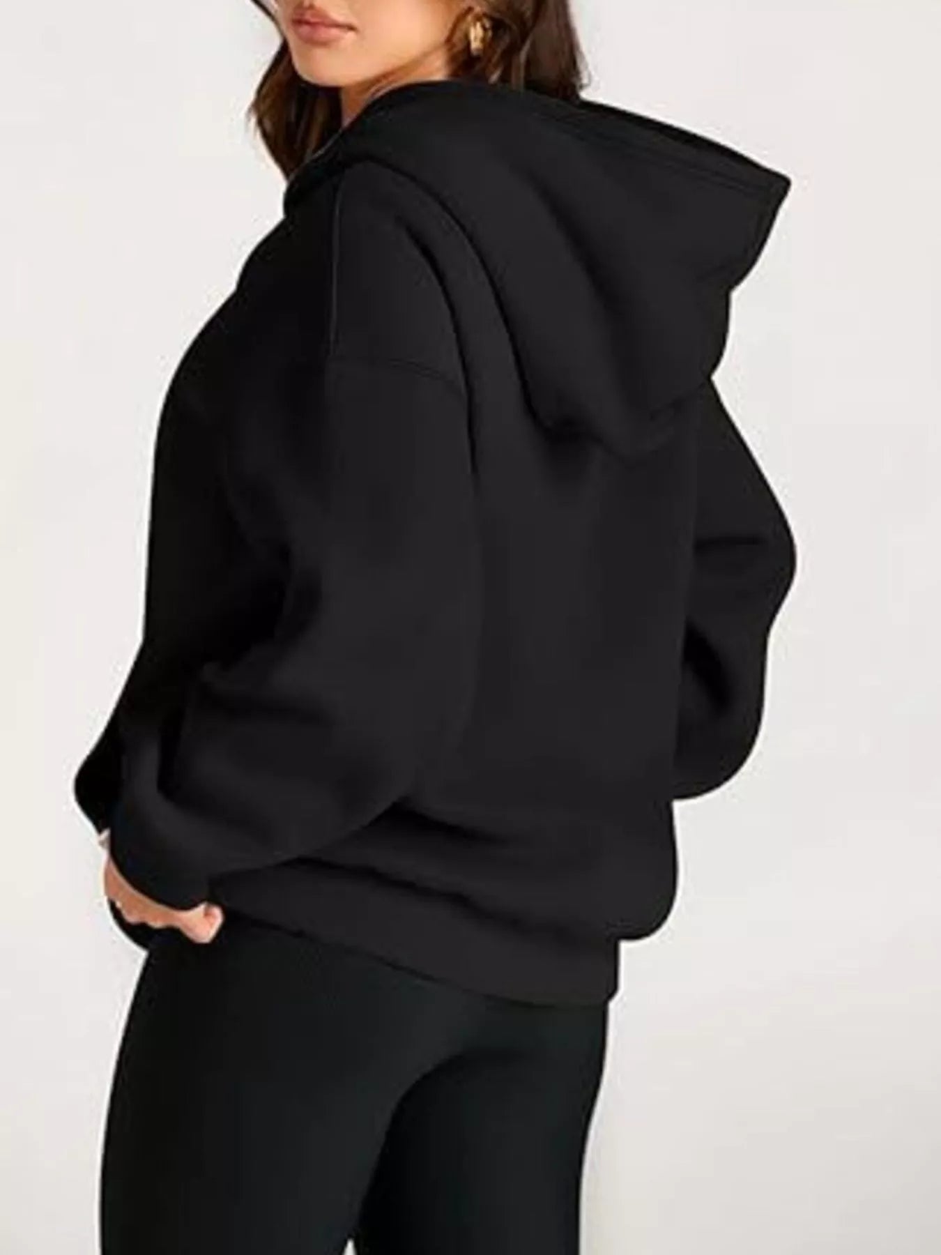 Kangaroo Pocket Long Sleeve Hoodie - Rochelle's House LLC