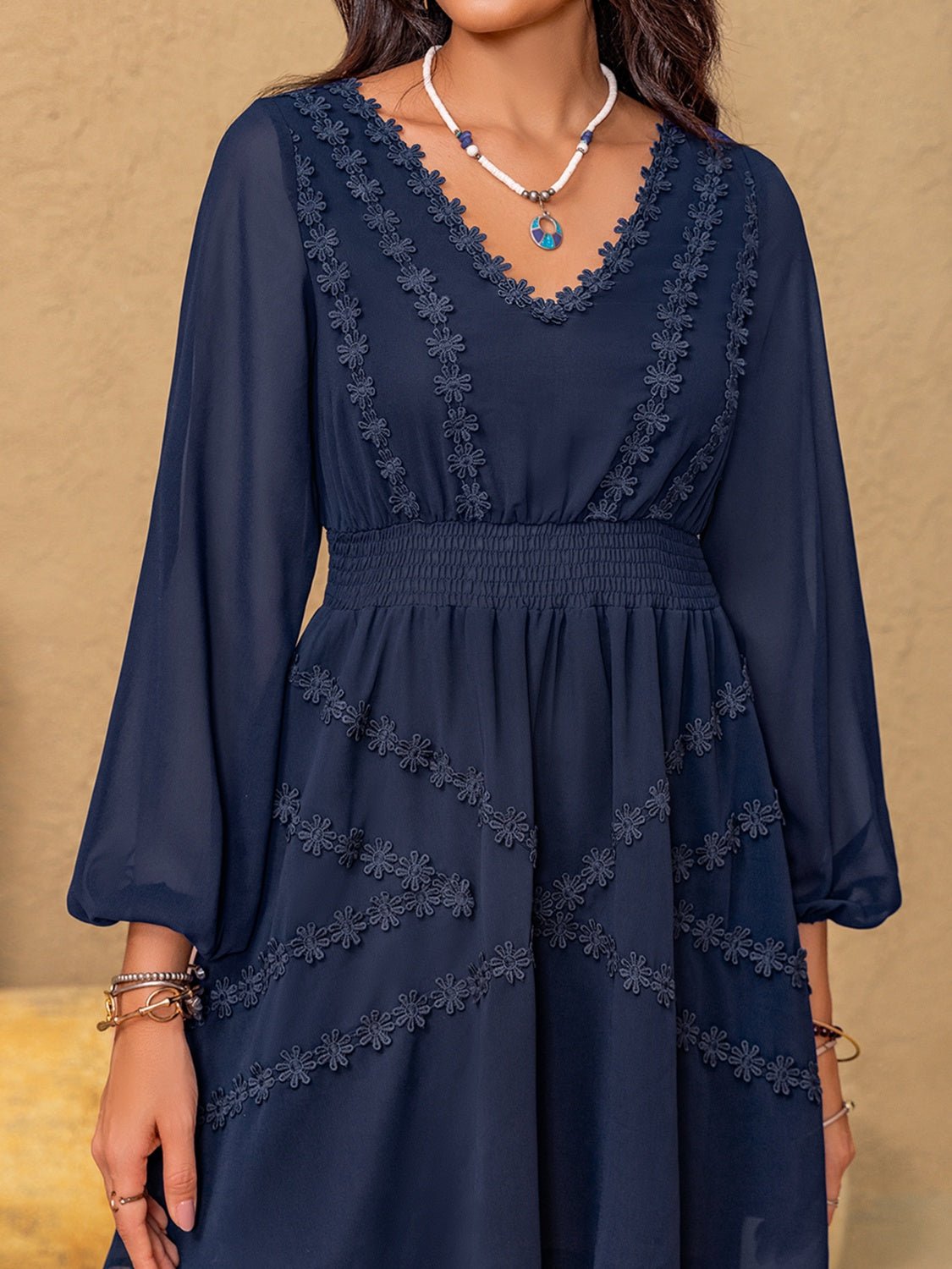 Lifestyle image of product styled for a chic daytime look