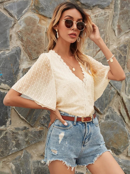 Back view of product with easy, flowy drape