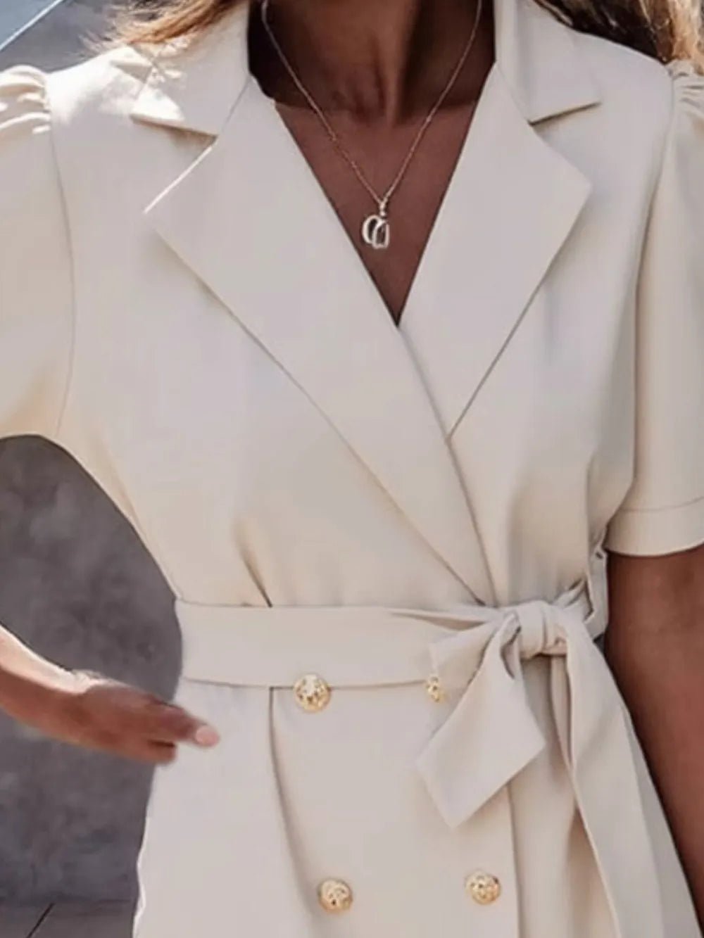 Back view of product with easy, flowy drape