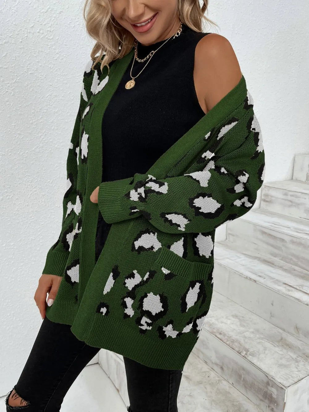 Side view of product highlighting flattering shape and movement