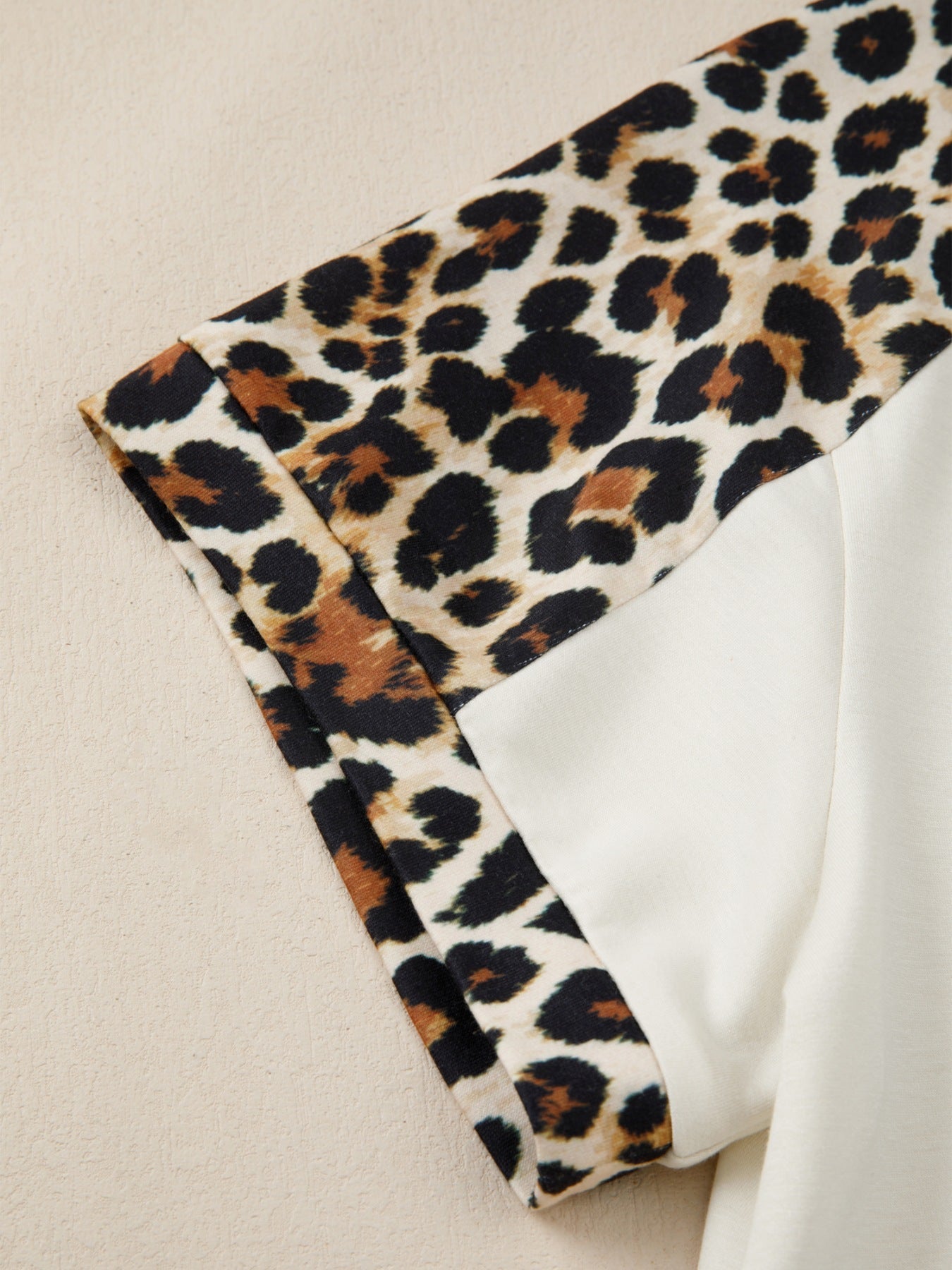 Leopard Print Raglan Sleeve Blouse - Rochelle's House LLC