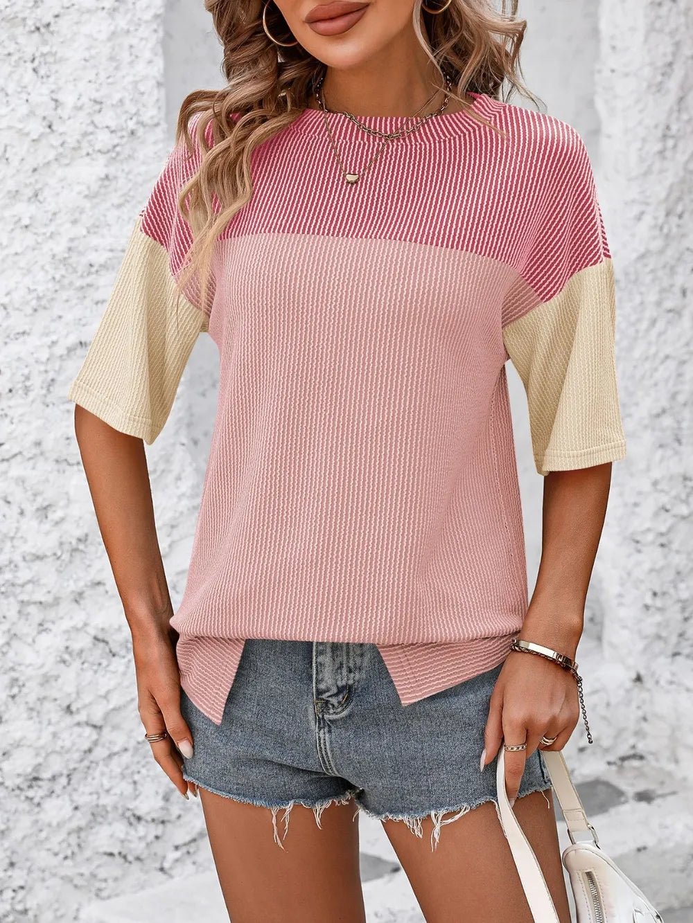 Close-up of product showing fabric texture and finish