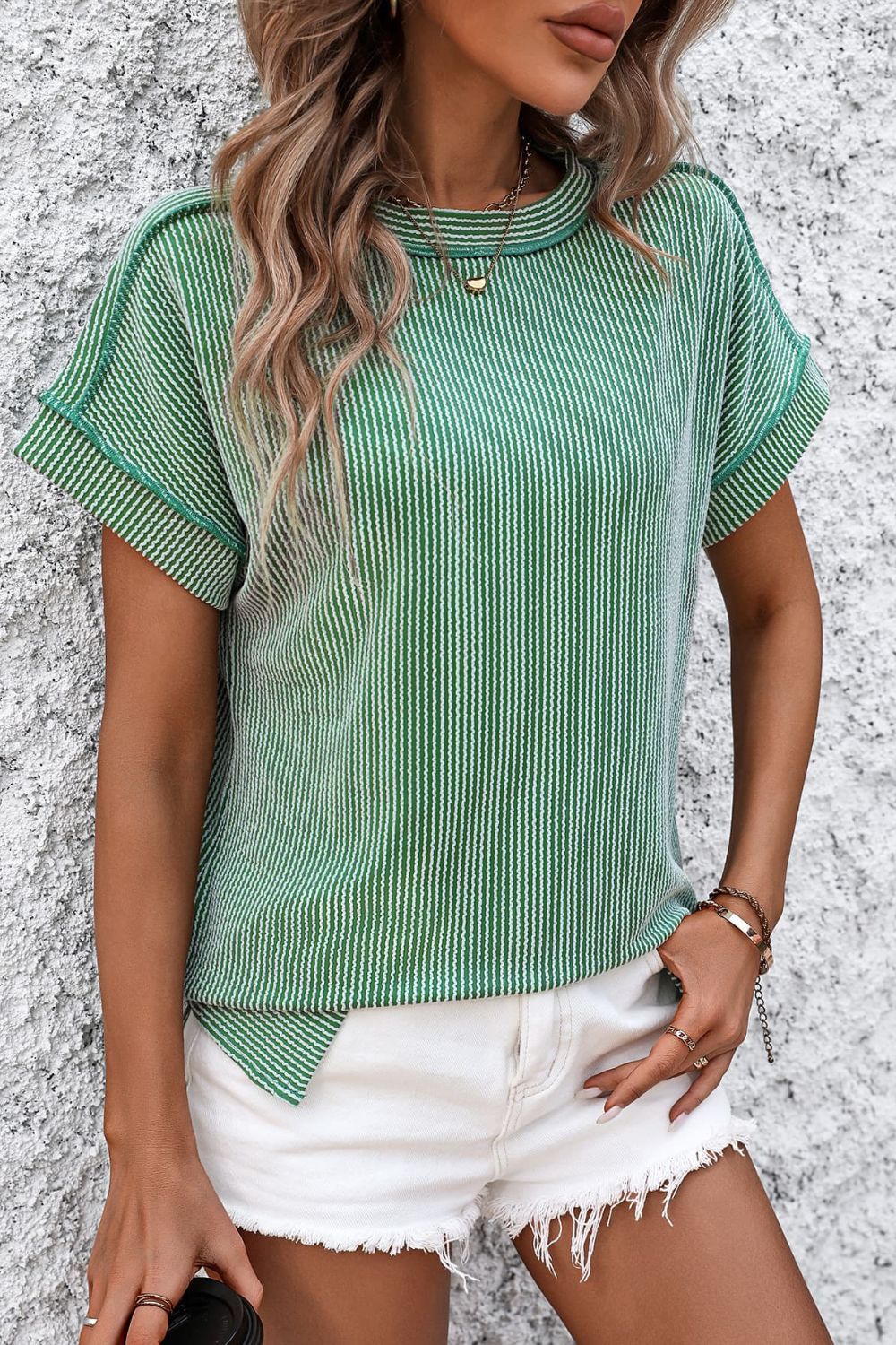 Lifestyle image of product styled for a chic daytime look