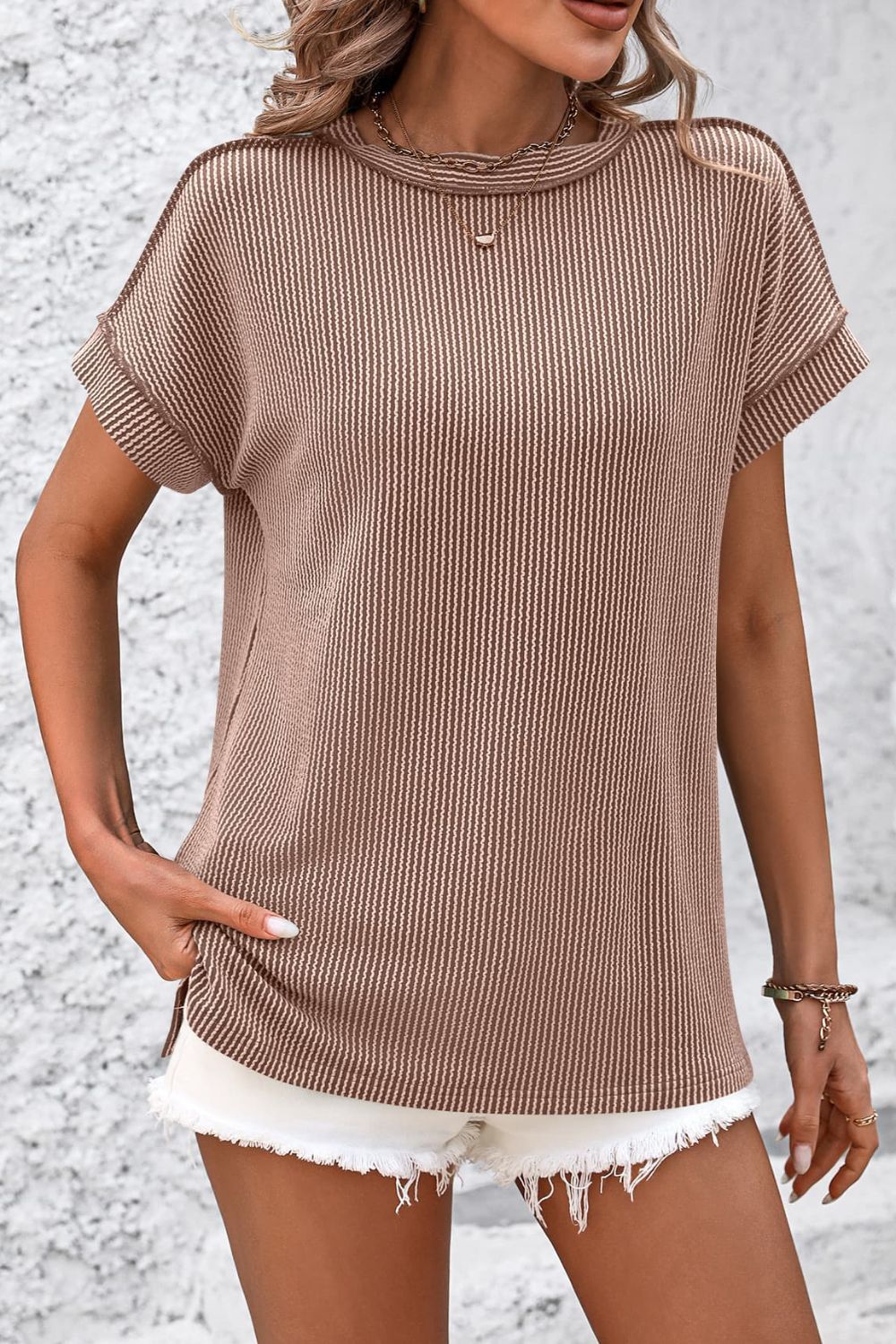 Lifestyle image of product styled for a chic daytime look