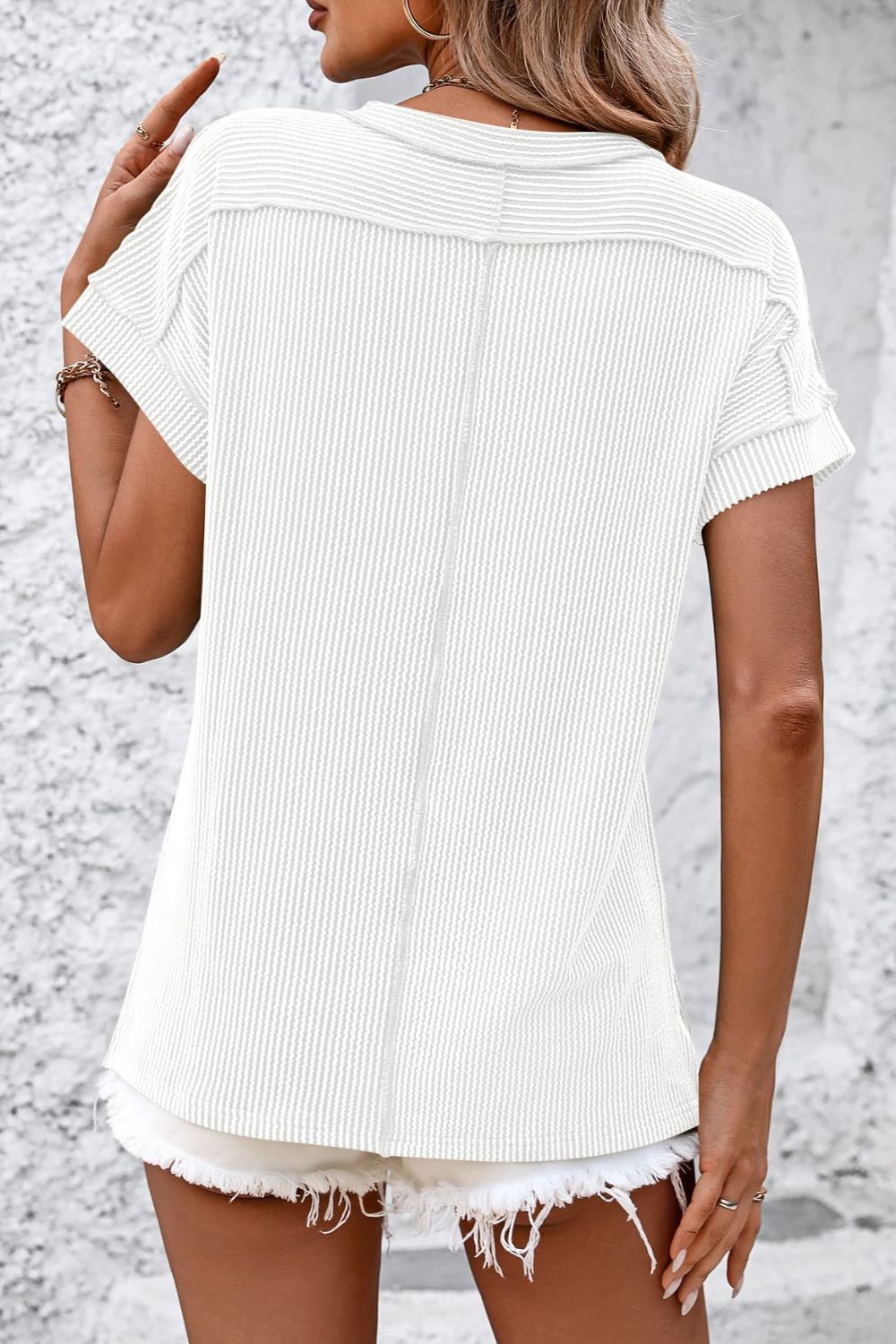 Lifestyle image of product styled for a chic daytime look