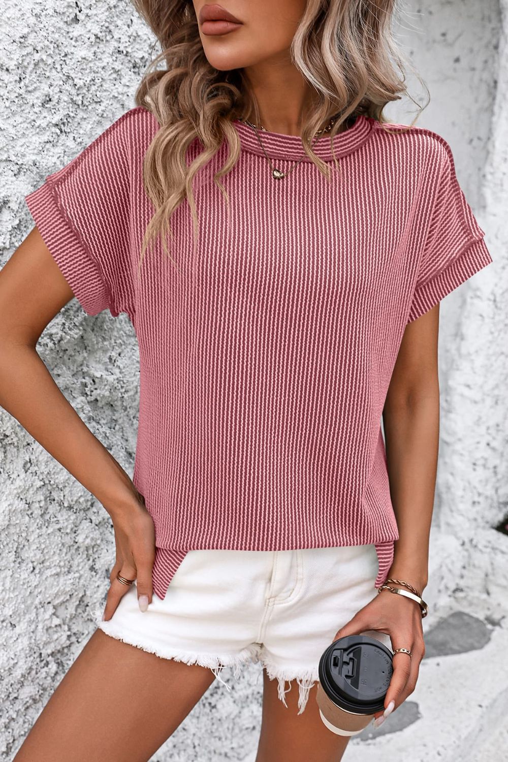 Lifestyle image of product styled for a chic daytime look