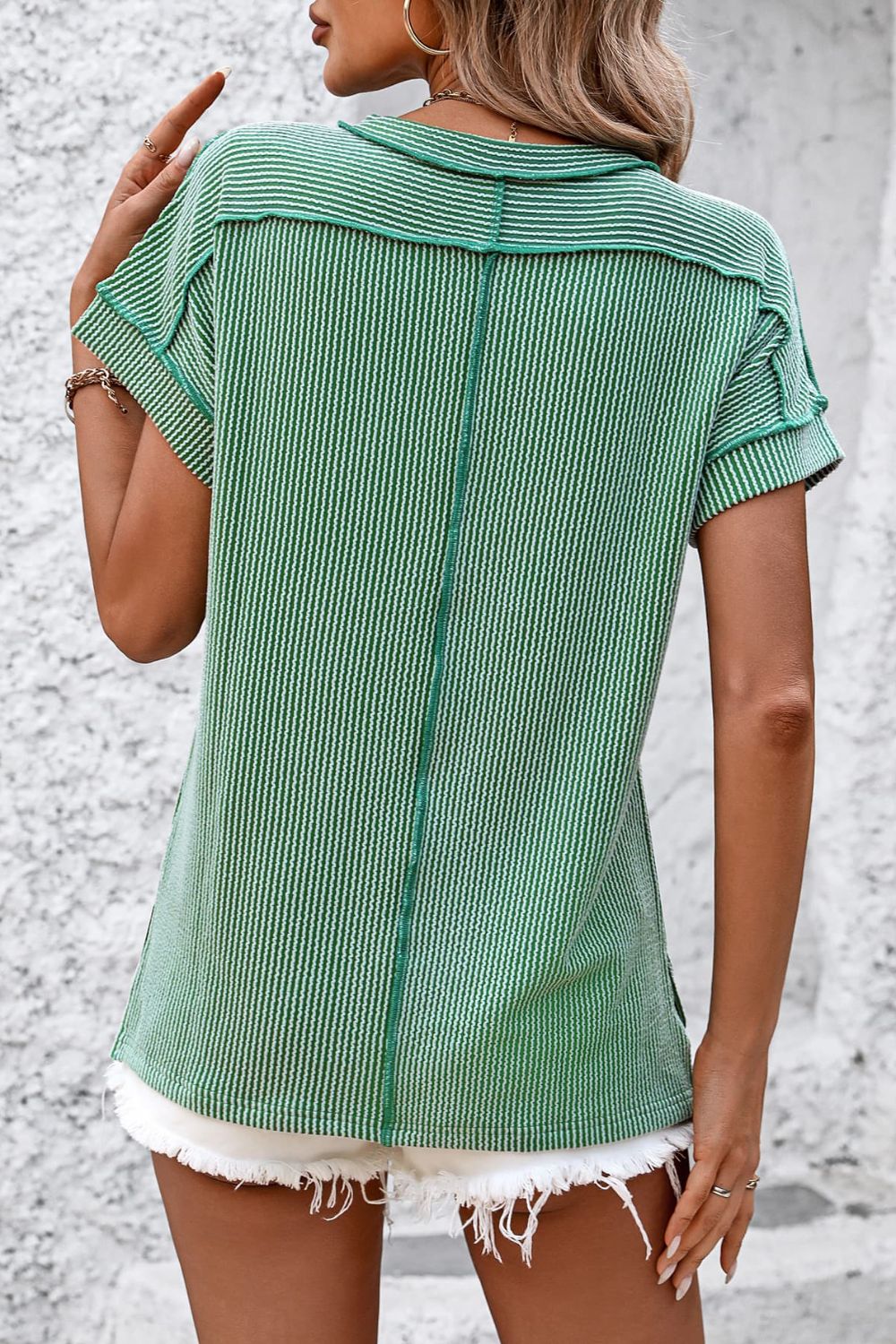 Lifestyle image of product styled for a chic daytime look