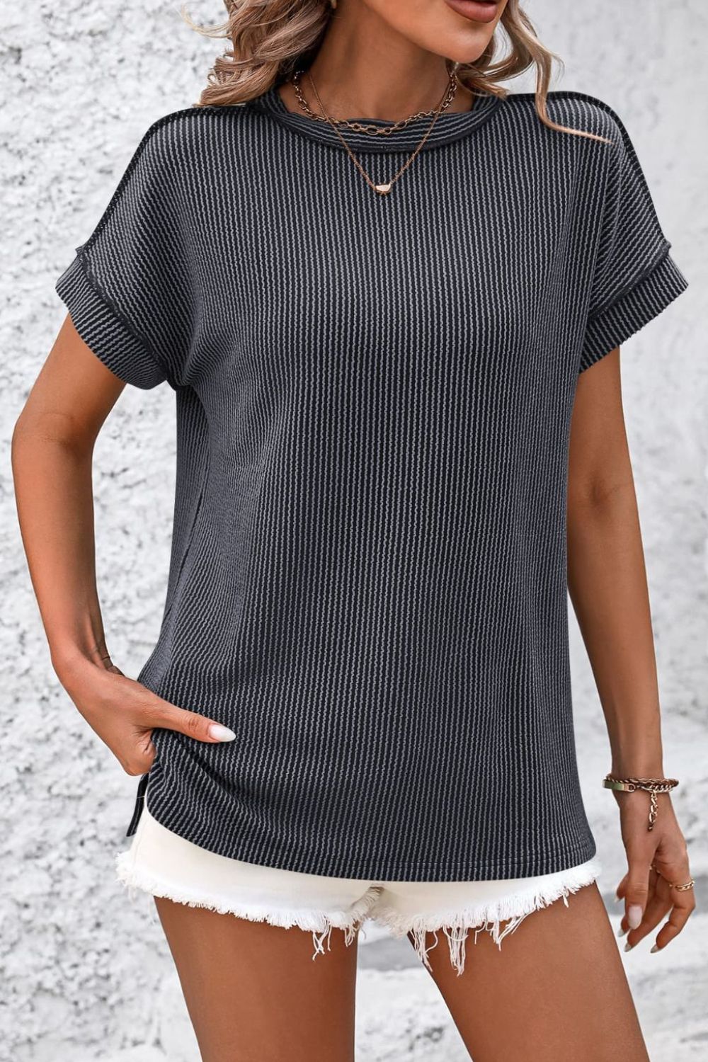 Close-up of product showing fabric texture and finish