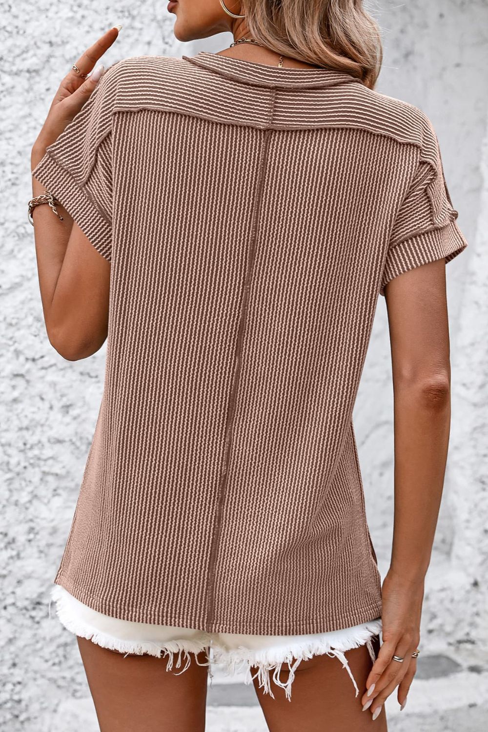 Lifestyle image of product styled for a chic daytime look