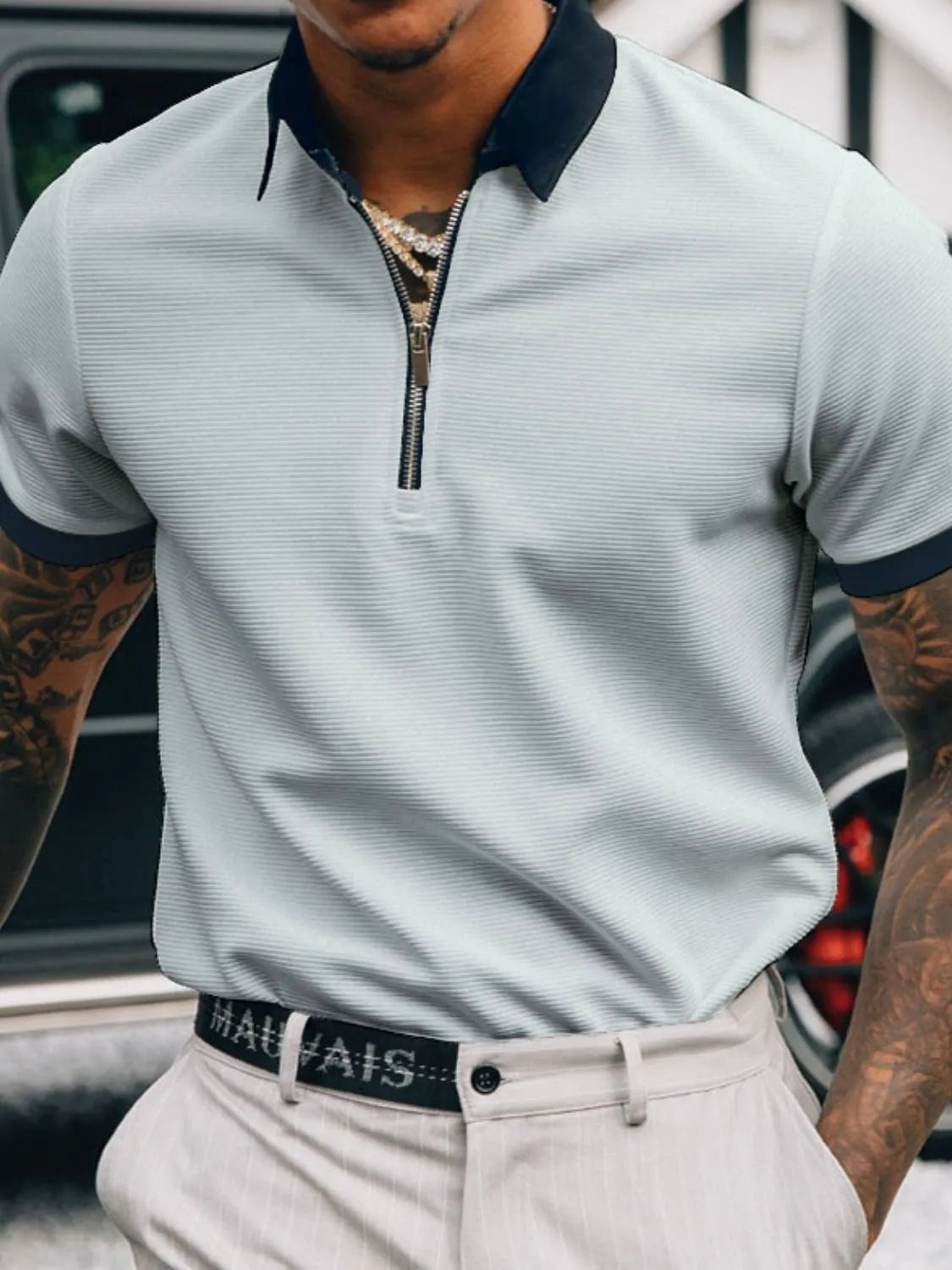 Lifestyle image of product styled for a chic daytime look