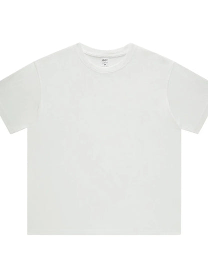 Front view of Men's Round Neck Short Sleeve T-Shirt in Black showing neckline and sleeve details