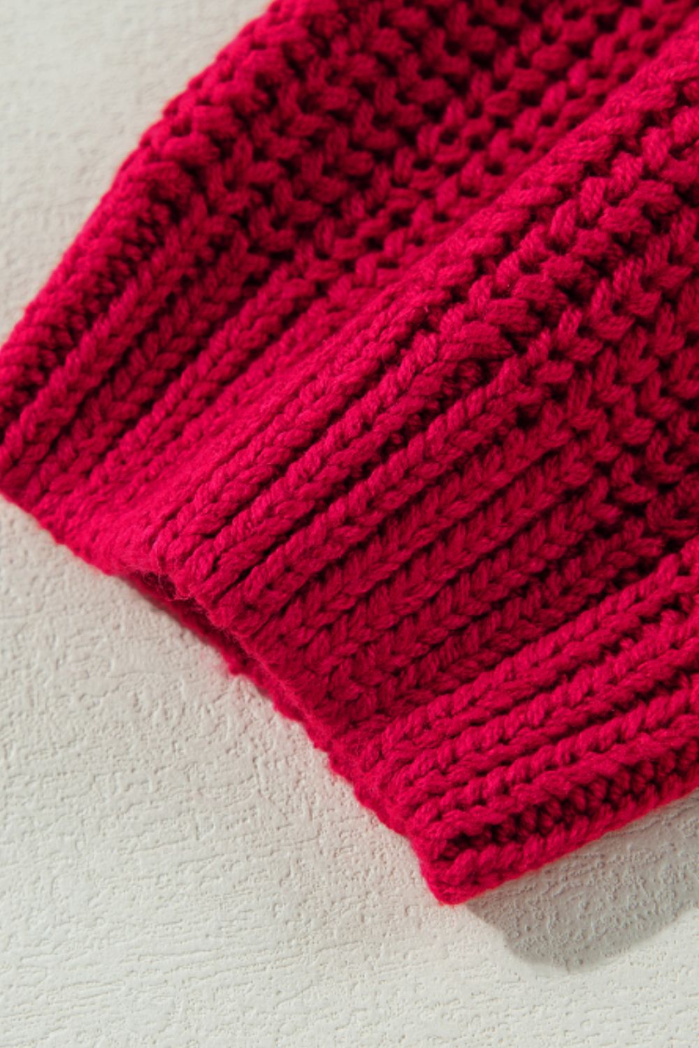 Off - Shoulder Long Sleeve Sweater - Rochelle's House LLC