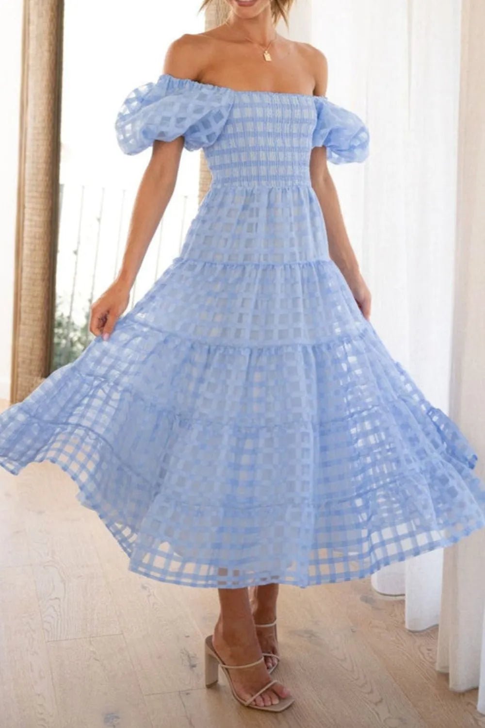 Lifestyle image of product styled for a chic daytime look