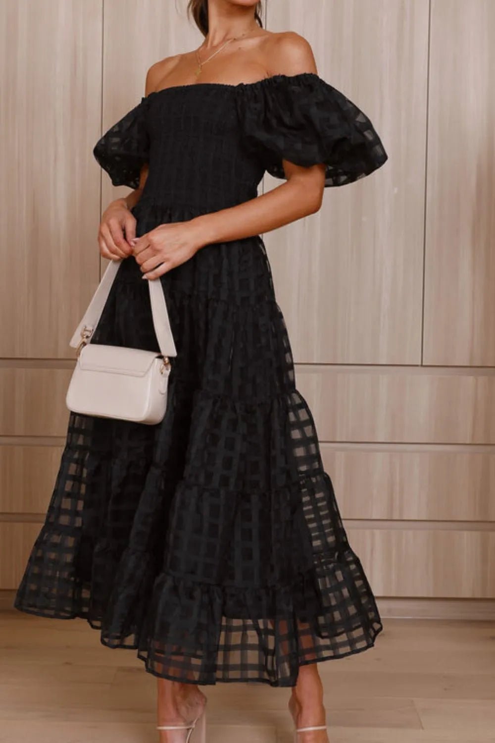 Lifestyle image of product styled for a chic daytime look