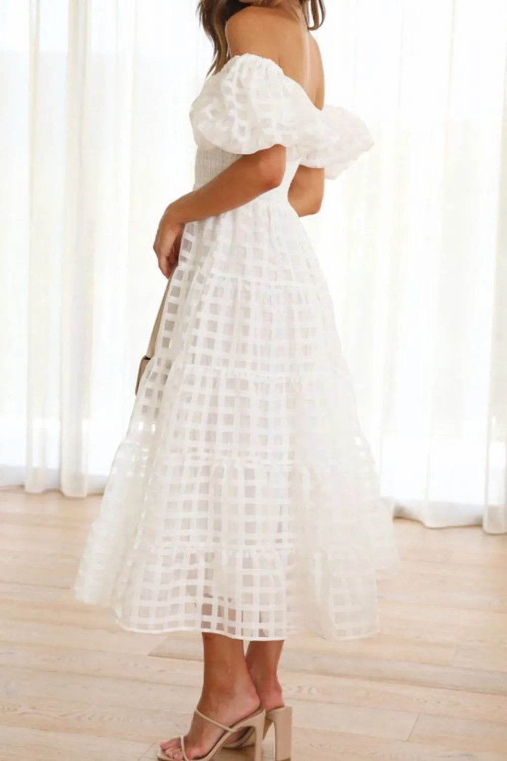 Lifestyle image of product styled for a chic daytime look