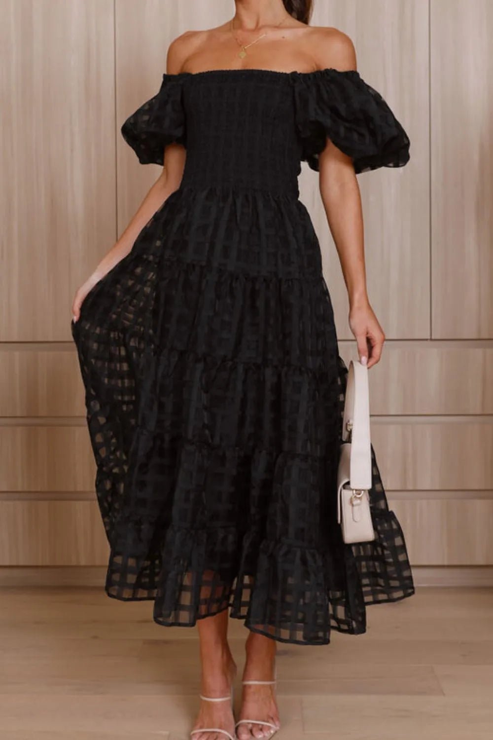 Lifestyle image of product styled for a chic daytime look