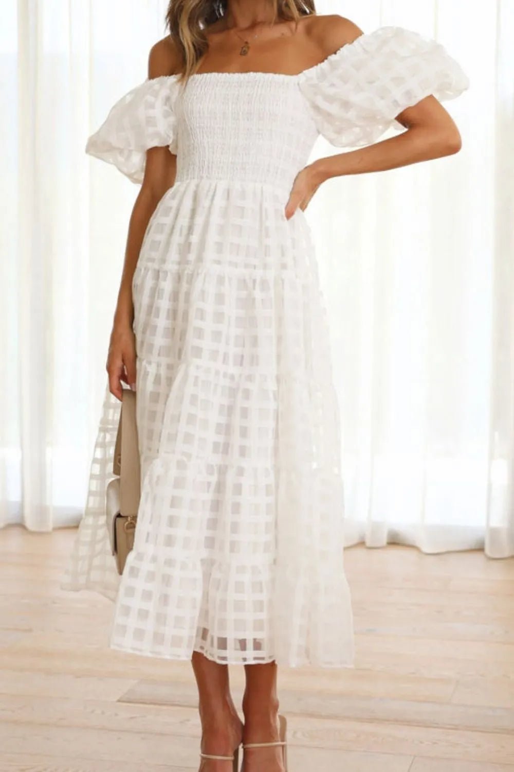 Lifestyle image of product styled for a chic daytime look