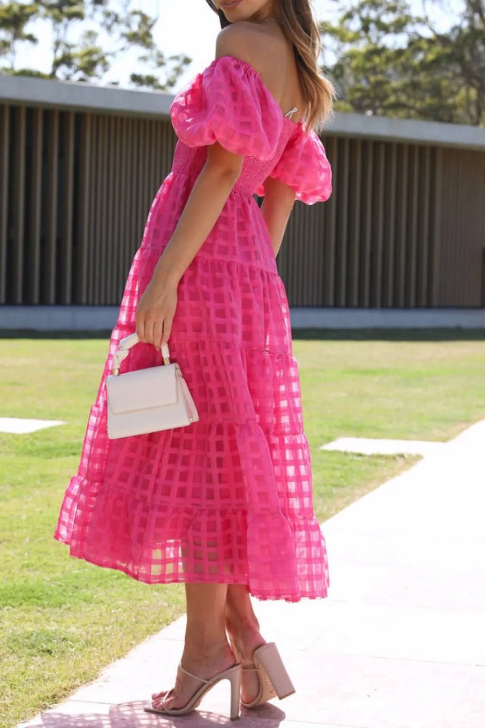 Lifestyle image of product styled for a chic daytime look