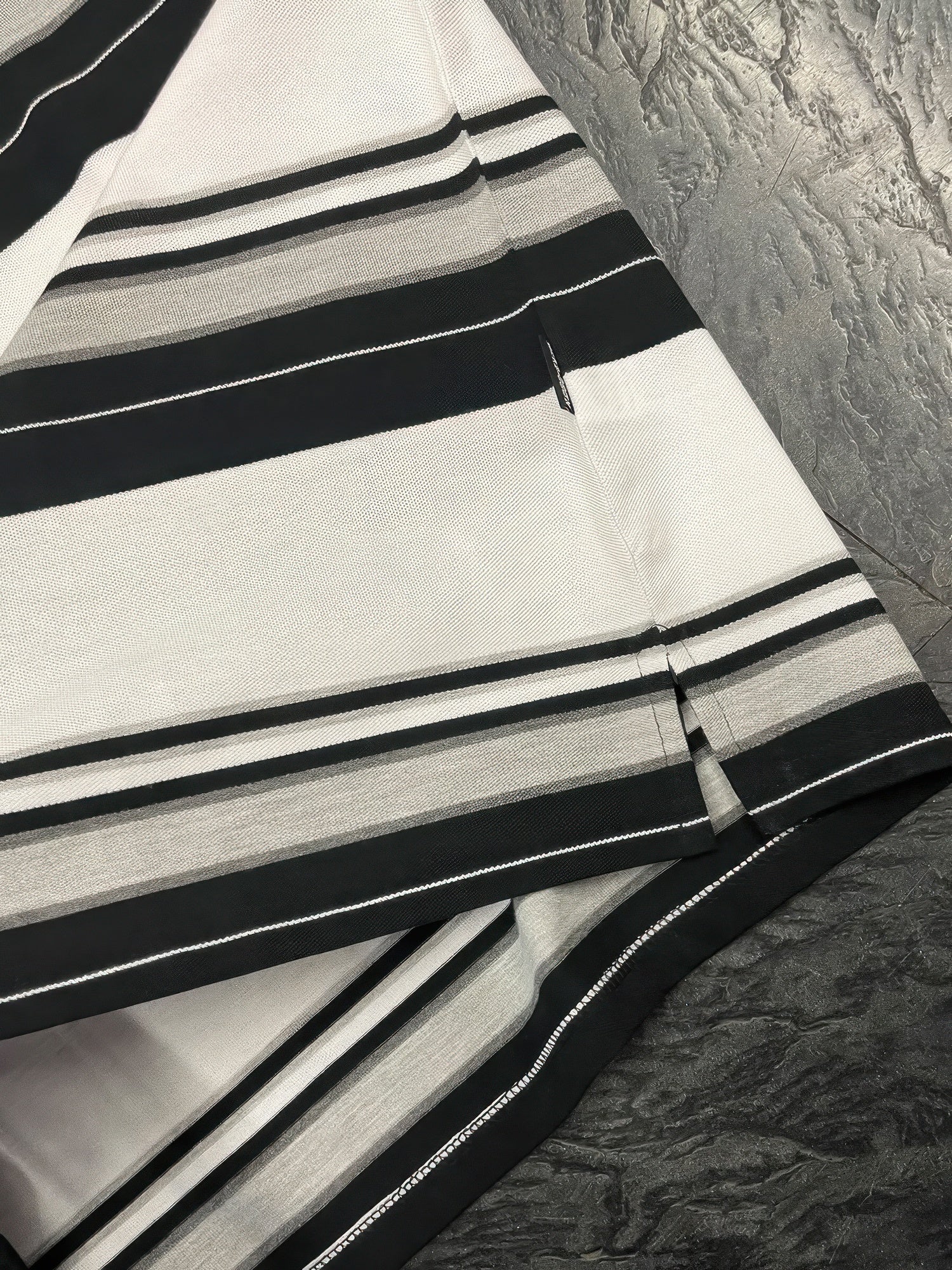 Side view of product highlighting flattering shape and movement