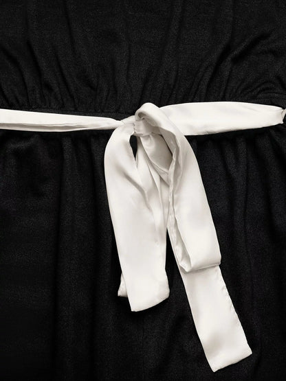 One - Shoulder Bowknot Wide Leg Jumpsuit - Rochelle's House LLC