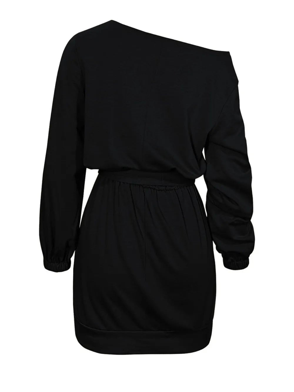 One Shoulder Tie Waist Dress - Rochelle's House LLC