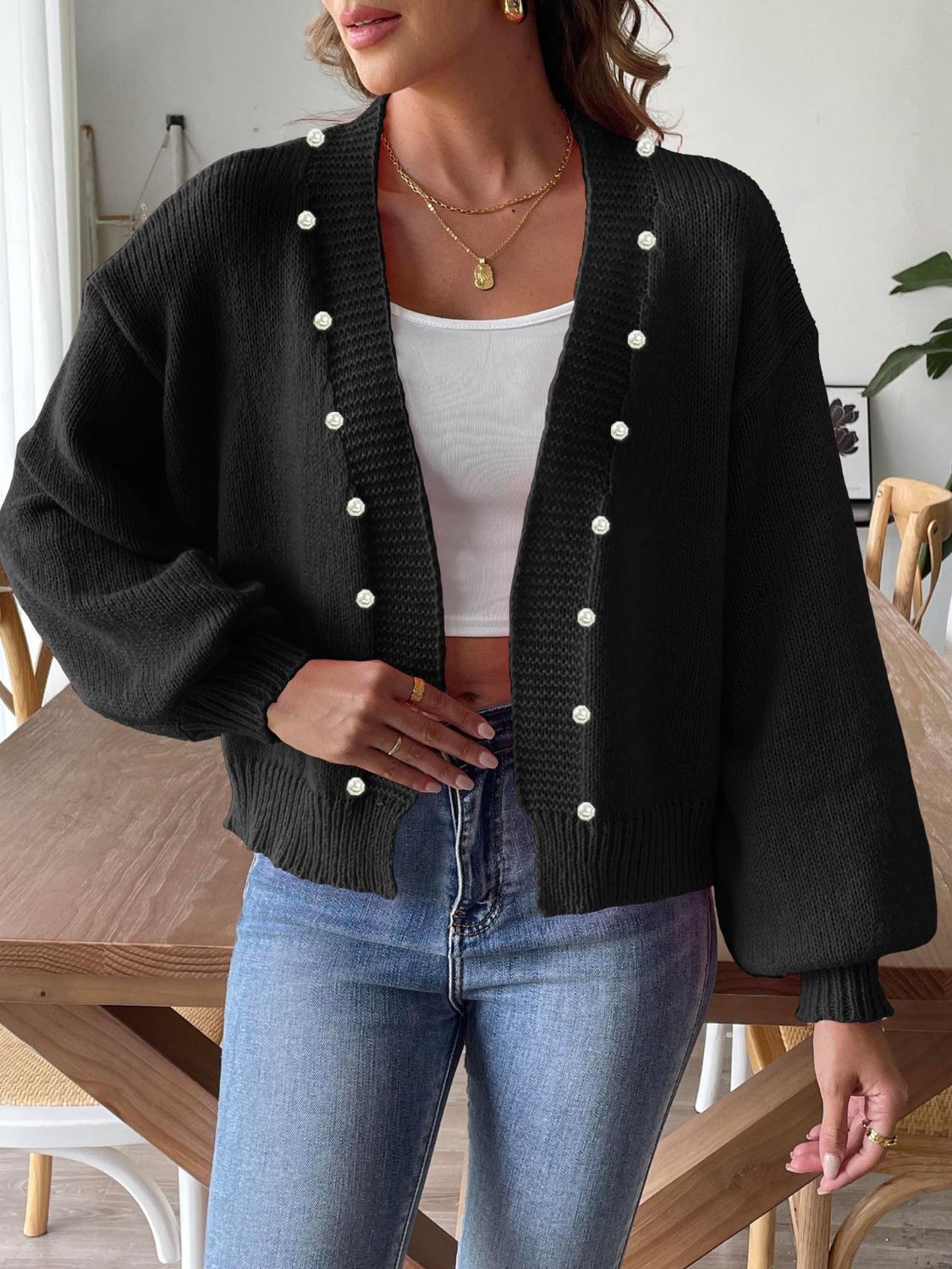 Lifestyle image of product styled for a chic daytime look