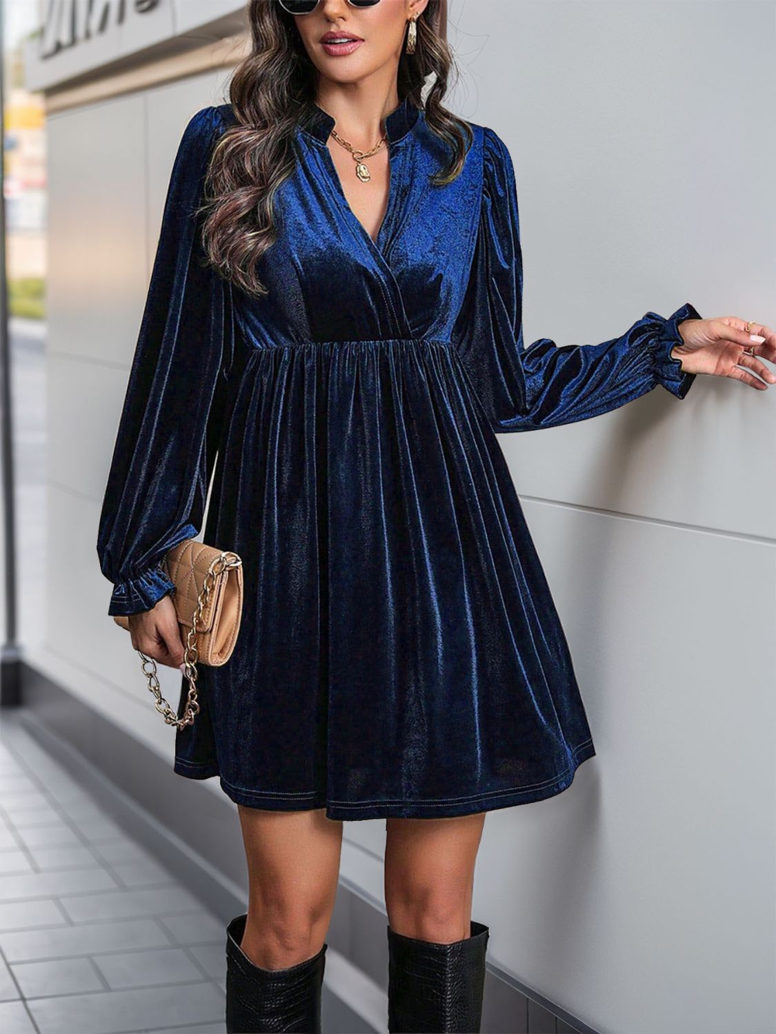 Lifestyle image of product styled for a chic daytime look