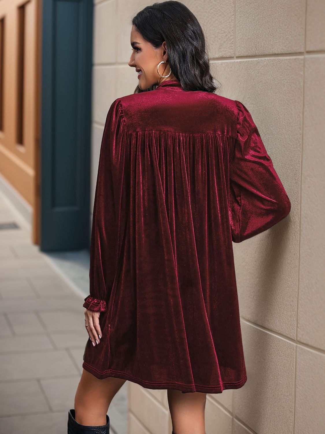 Lifestyle image of product styled for a chic daytime look