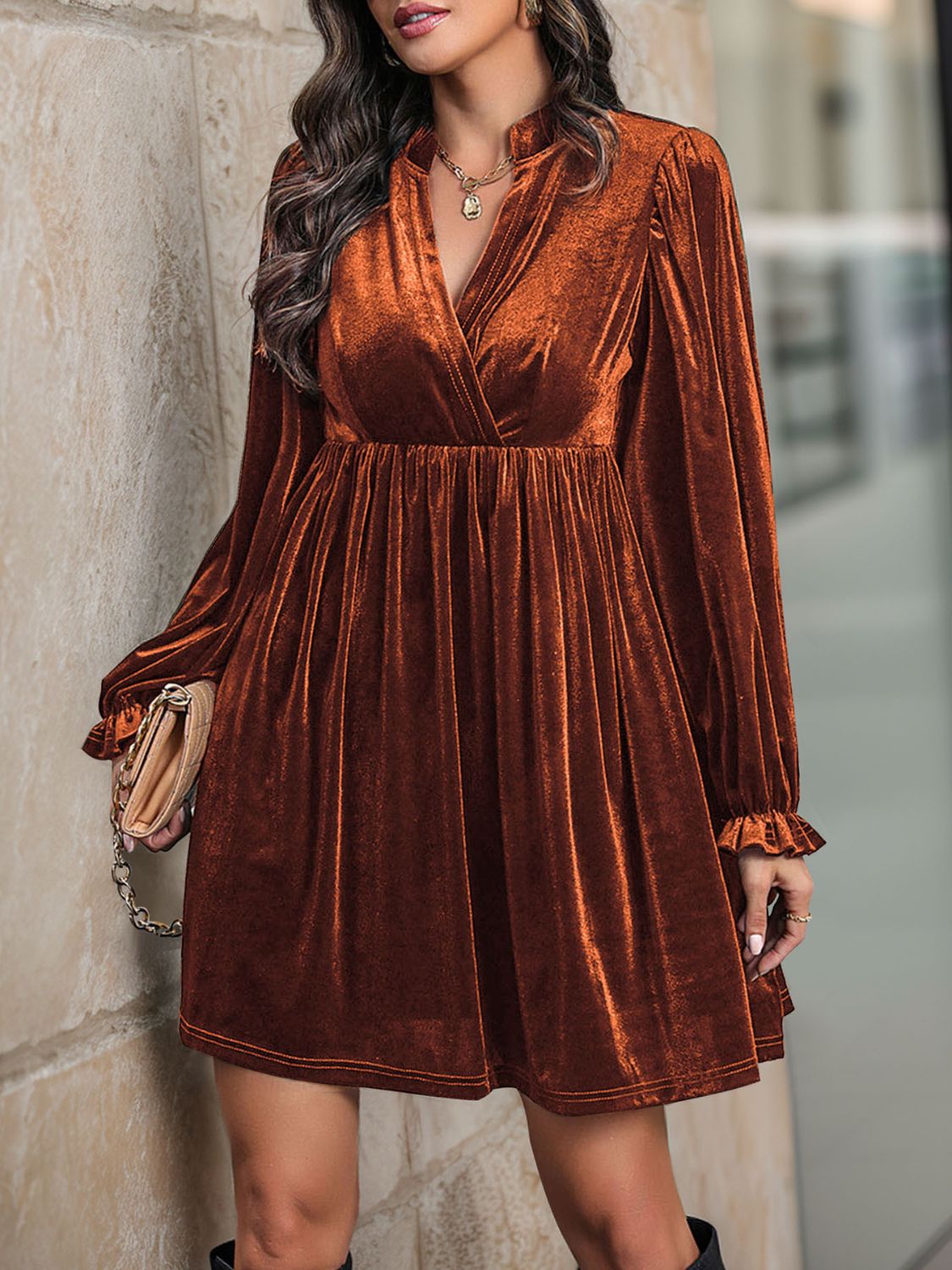 Lifestyle image of product styled for a chic daytime look