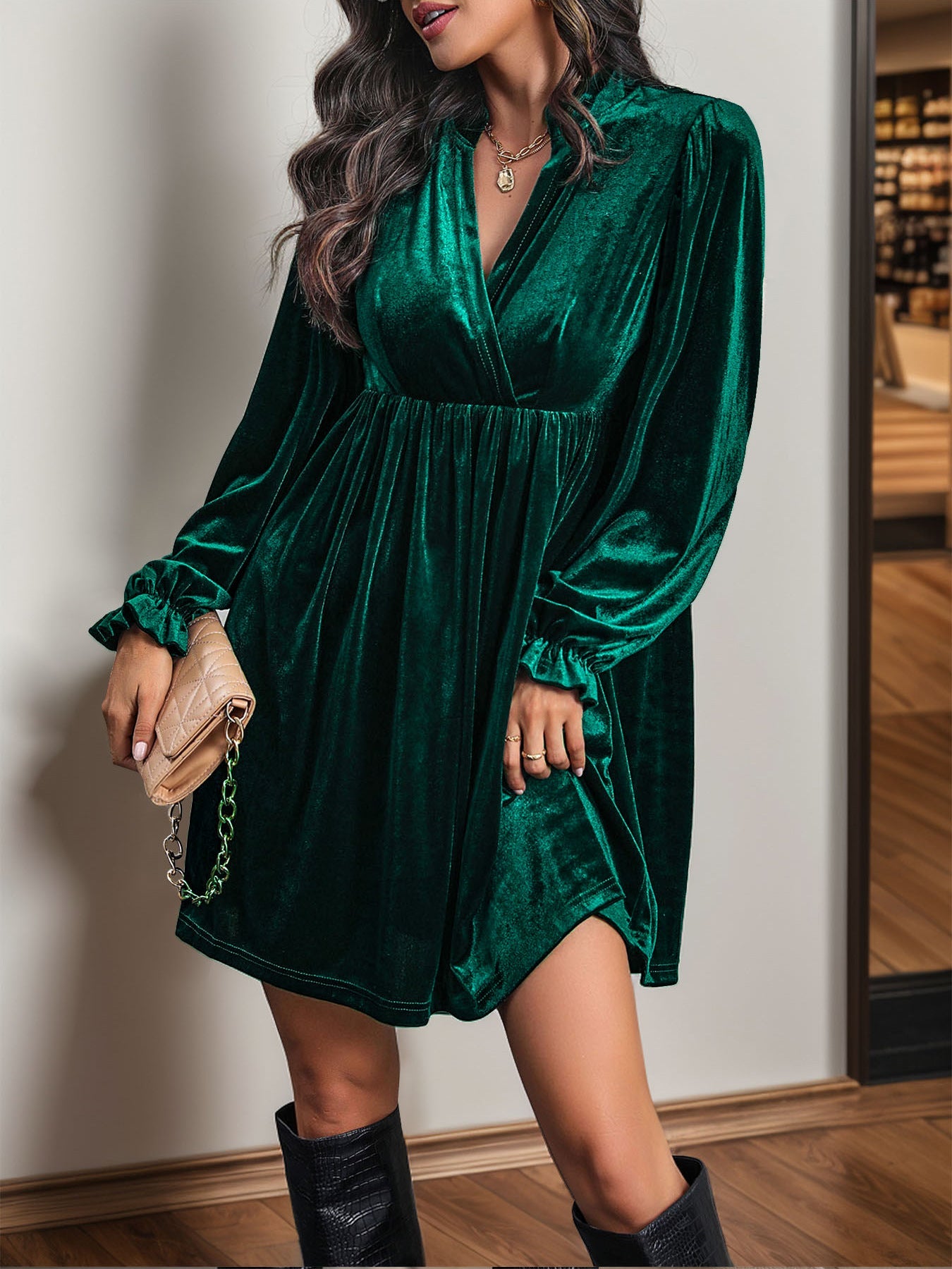 Lifestyle image of product styled for a chic daytime look