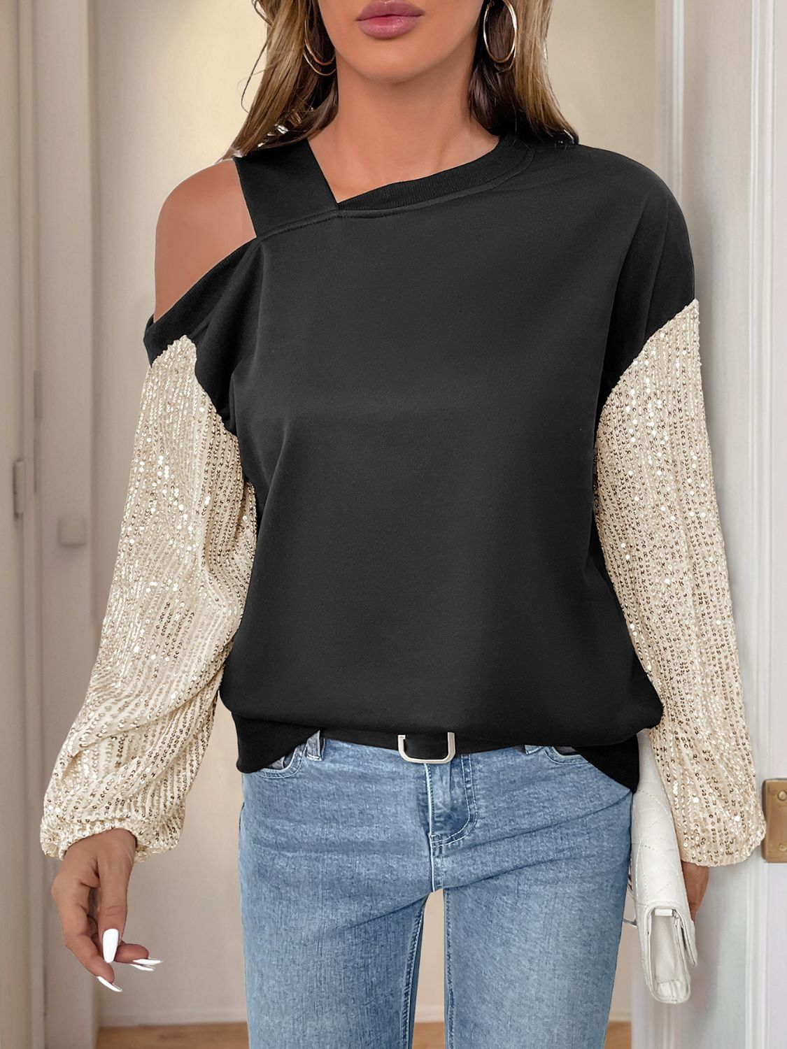 Close-up of product showing fabric texture and finish