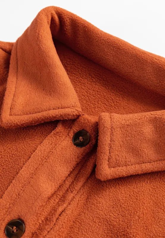 Plaid Button Up Long Sleeve Jacket - Rochelle's House LLC